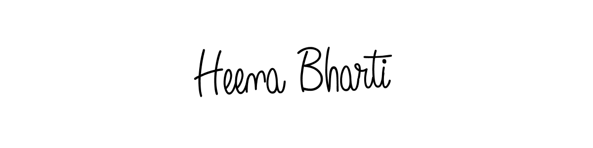 if you are searching for the best signature style for your name Heena Bharti. so please give up your signature search. here we have designed multiple signature styles  using Angelique-Rose-font-FFP. Heena Bharti signature style 5 images and pictures png