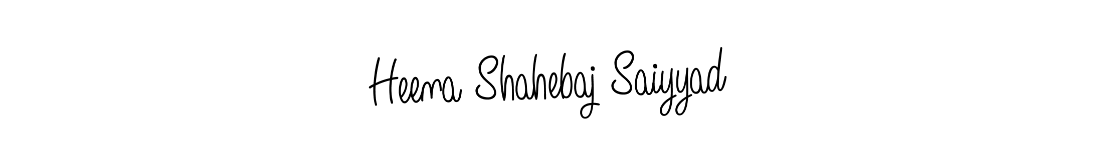 Make a beautiful signature design for name Heena Shahebaj Saiyyad. Use this online signature maker to create a handwritten signature for free. Heena Shahebaj Saiyyad signature style 5 images and pictures png