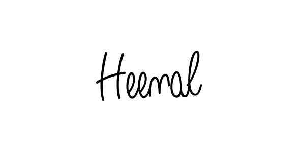 Design your own signature with our free online signature maker. With this signature software, you can create a handwritten (Angelique-Rose-font-FFP) signature for name Heenal. Heenal signature style 5 images and pictures png