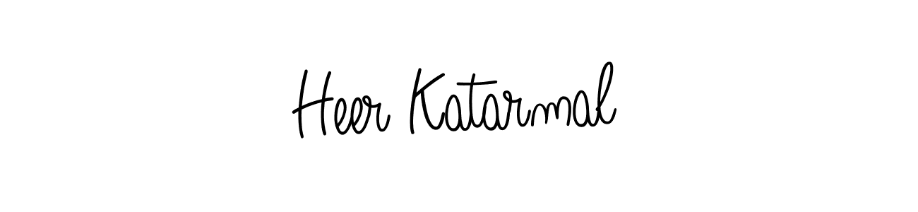 Also we have Heer Katarmal name is the best signature style. Create professional handwritten signature collection using Angelique-Rose-font-FFP autograph style. Heer Katarmal signature style 5 images and pictures png