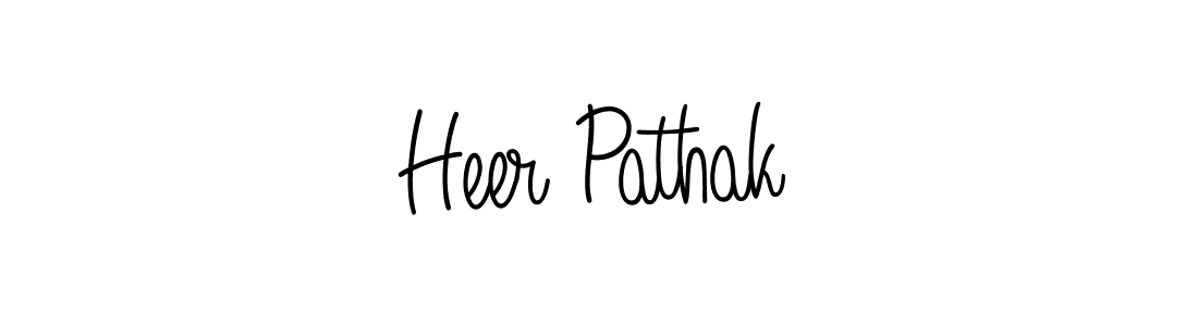 Also we have Heer Pathak name is the best signature style. Create professional handwritten signature collection using Angelique-Rose-font-FFP autograph style. Heer Pathak signature style 5 images and pictures png