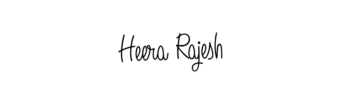 Angelique-Rose-font-FFP is a professional signature style that is perfect for those who want to add a touch of class to their signature. It is also a great choice for those who want to make their signature more unique. Get Heera Rajesh name to fancy signature for free. Heera Rajesh signature style 5 images and pictures png