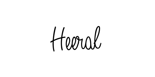 The best way (Angelique-Rose-font-FFP) to make a short signature is to pick only two or three words in your name. The name Heeral include a total of six letters. For converting this name. Heeral signature style 5 images and pictures png