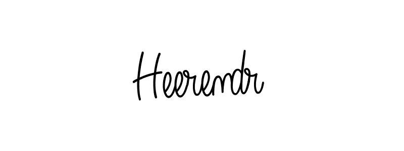 How to Draw Heerendr signature style? Angelique-Rose-font-FFP is a latest design signature styles for name Heerendr. Heerendr signature style 5 images and pictures png