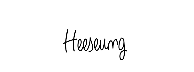 How to make Heeseung signature? Angelique-Rose-font-FFP is a professional autograph style. Create handwritten signature for Heeseung name. Heeseung signature style 5 images and pictures png