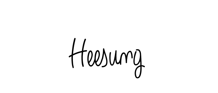 Also we have Heesung name is the best signature style. Create professional handwritten signature collection using Angelique-Rose-font-FFP autograph style. Heesung signature style 5 images and pictures png