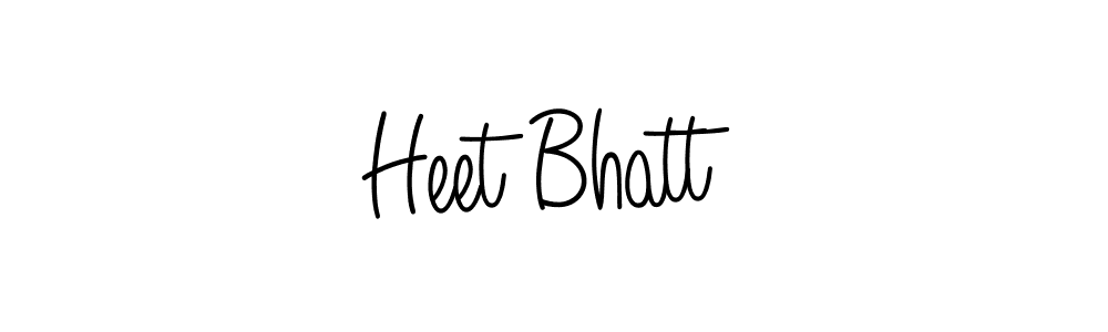 Heet Bhatt stylish signature style. Best Handwritten Sign (Angelique-Rose-font-FFP) for my name. Handwritten Signature Collection Ideas for my name Heet Bhatt. Heet Bhatt signature style 5 images and pictures png