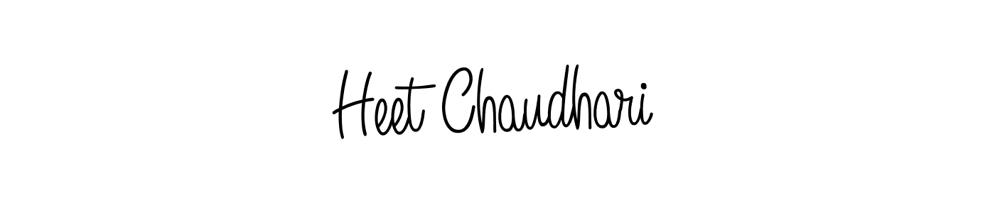 How to Draw Heet Chaudhari signature style? Angelique-Rose-font-FFP is a latest design signature styles for name Heet Chaudhari. Heet Chaudhari signature style 5 images and pictures png