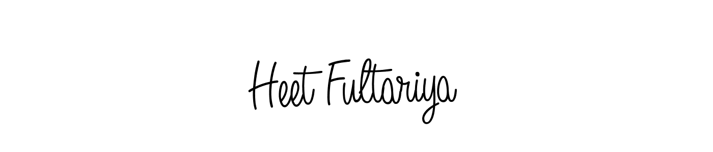 How to make Heet Fultariya signature? Angelique-Rose-font-FFP is a professional autograph style. Create handwritten signature for Heet Fultariya name. Heet Fultariya signature style 5 images and pictures png