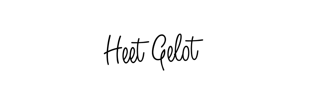 Also we have Heet Gelot name is the best signature style. Create professional handwritten signature collection using Angelique-Rose-font-FFP autograph style. Heet Gelot signature style 5 images and pictures png