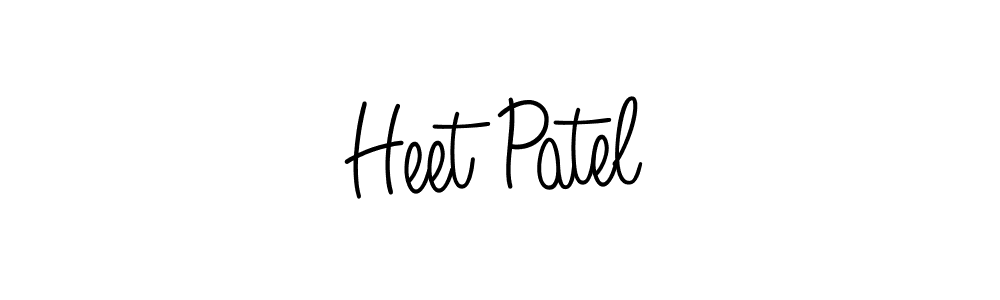 The best way (Angelique-Rose-font-FFP) to make a short signature is to pick only two or three words in your name. The name Heet Patel include a total of six letters. For converting this name. Heet Patel signature style 5 images and pictures png