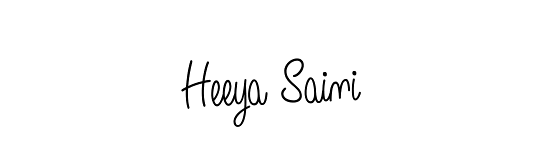 How to Draw Heeya Saini signature style? Angelique-Rose-font-FFP is a latest design signature styles for name Heeya Saini. Heeya Saini signature style 5 images and pictures png