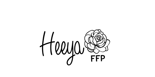 The best way (Angelique-Rose-font-FFP) to make a short signature is to pick only two or three words in your name. The name Heeya6 include a total of six letters. For converting this name. Heeya6 signature style 5 images and pictures png