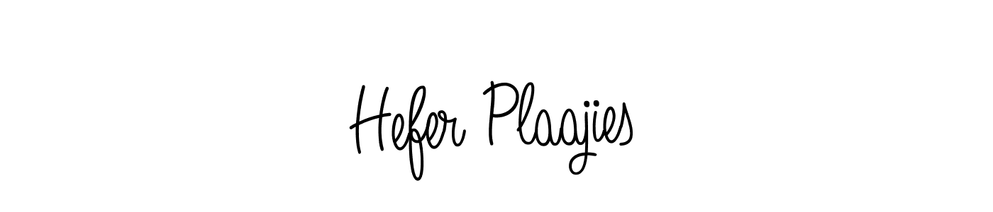 Design your own signature with our free online signature maker. With this signature software, you can create a handwritten (Angelique-Rose-font-FFP) signature for name Hefer Plaajies. Hefer Plaajies signature style 5 images and pictures png