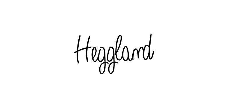 Make a beautiful signature design for name Heggland. With this signature (Angelique-Rose-font-FFP) style, you can create a handwritten signature for free. Heggland signature style 5 images and pictures png