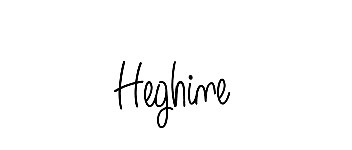 You should practise on your own different ways (Angelique-Rose-font-FFP) to write your name (Heghine) in signature. don't let someone else do it for you. Heghine signature style 5 images and pictures png