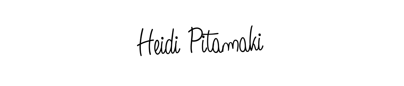 Check out images of Autograph of Heidi Pitamaki name. Actor Heidi Pitamaki Signature Style. Angelique-Rose-font-FFP is a professional sign style online. Heidi Pitamaki signature style 5 images and pictures png