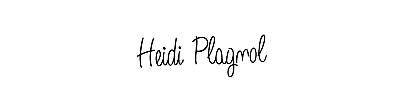 Create a beautiful signature design for name Heidi Plagnol. With this signature (Angelique-Rose-font-FFP) fonts, you can make a handwritten signature for free. Heidi Plagnol signature style 5 images and pictures png