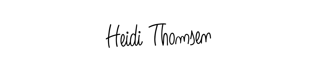 Create a beautiful signature design for name Heidi Thomsen. With this signature (Angelique-Rose-font-FFP) fonts, you can make a handwritten signature for free. Heidi Thomsen signature style 5 images and pictures png