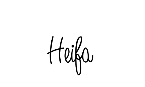 Design your own signature with our free online signature maker. With this signature software, you can create a handwritten (Angelique-Rose-font-FFP) signature for name Heifa. Heifa signature style 5 images and pictures png