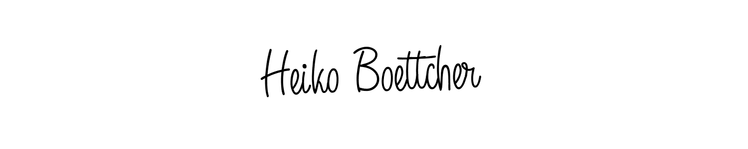 The best way (Angelique-Rose-font-FFP) to make a short signature is to pick only two or three words in your name. The name Heiko Boettcher include a total of six letters. For converting this name. Heiko Boettcher signature style 5 images and pictures png