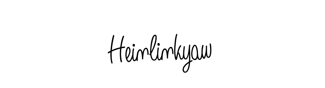 Heinlinkyaw stylish signature style. Best Handwritten Sign (Angelique-Rose-font-FFP) for my name. Handwritten Signature Collection Ideas for my name Heinlinkyaw. Heinlinkyaw signature style 5 images and pictures png