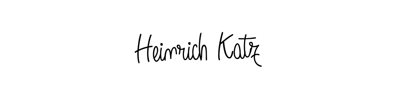 How to Draw Heinrich Katz signature style? Angelique-Rose-font-FFP is a latest design signature styles for name Heinrich Katz. Heinrich Katz signature style 5 images and pictures png