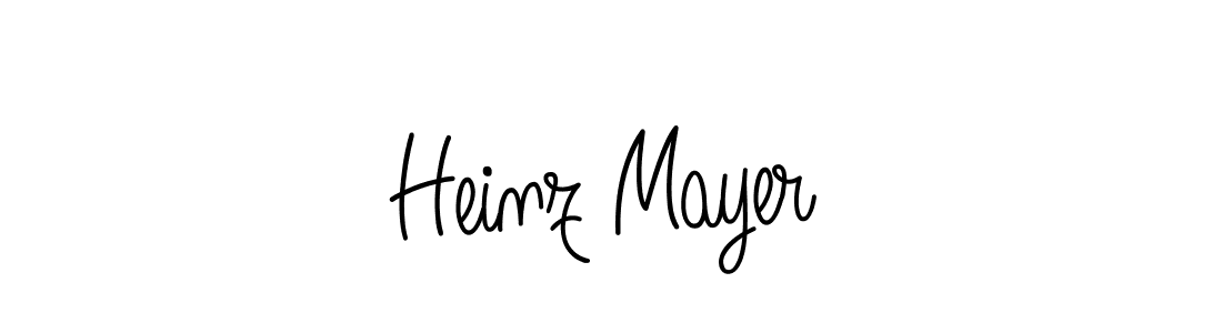How to make Heinz Mayer name signature. Use Angelique-Rose-font-FFP style for creating short signs online. This is the latest handwritten sign. Heinz Mayer signature style 5 images and pictures png