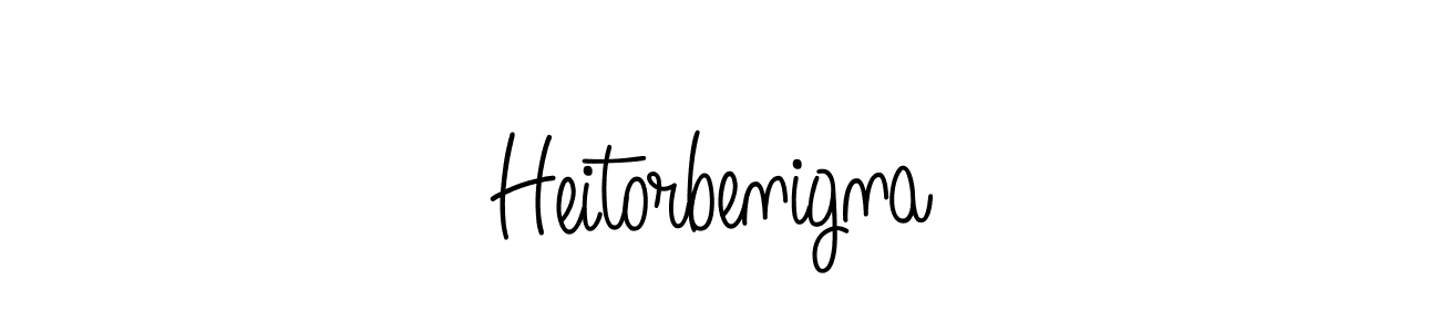Once you've used our free online signature maker to create your best signature Angelique-Rose-font-FFP style, it's time to enjoy all of the benefits that Heitorbenigna name signing documents. Heitorbenigna signature style 5 images and pictures png