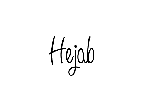 How to make Hejab signature? Angelique-Rose-font-FFP is a professional autograph style. Create handwritten signature for Hejab name. Hejab signature style 5 images and pictures png