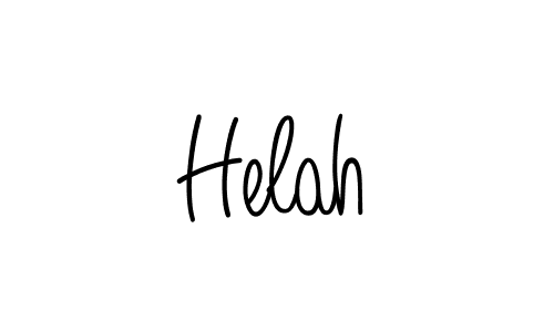 Design your own signature with our free online signature maker. With this signature software, you can create a handwritten (Angelique-Rose-font-FFP) signature for name Helah. Helah signature style 5 images and pictures png