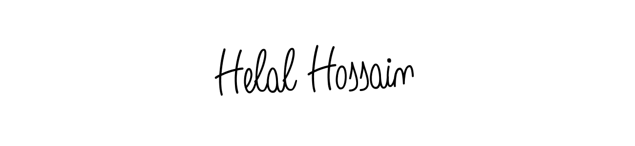 How to make Helal Hossain name signature. Use Angelique-Rose-font-FFP style for creating short signs online. This is the latest handwritten sign. Helal Hossain signature style 5 images and pictures png