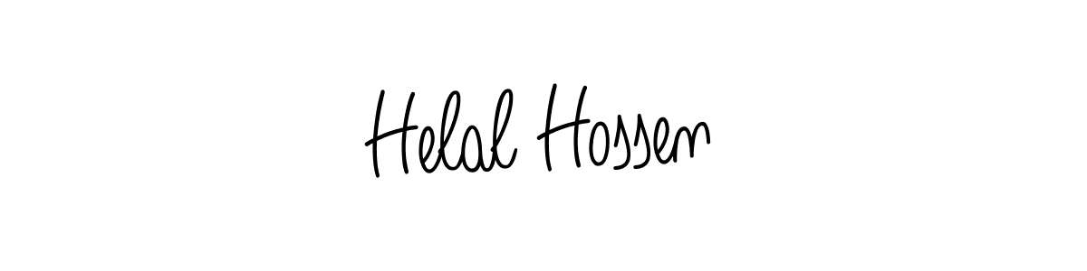 How to make Helal Hossen name signature. Use Angelique-Rose-font-FFP style for creating short signs online. This is the latest handwritten sign. Helal Hossen signature style 5 images and pictures png