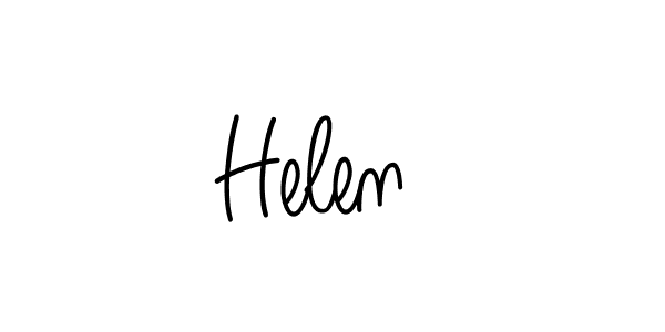 How to Draw Helen  signature style? Angelique-Rose-font-FFP is a latest design signature styles for name Helen . Helen  signature style 5 images and pictures png