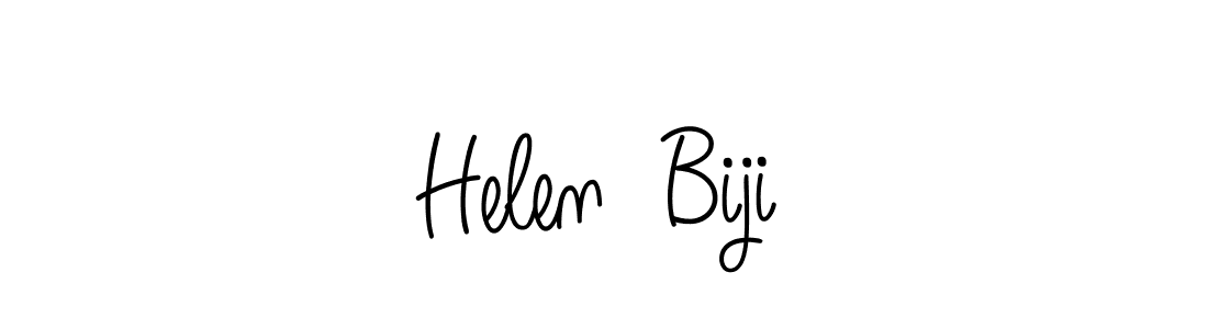 Design your own signature with our free online signature maker. With this signature software, you can create a handwritten (Angelique-Rose-font-FFP) signature for name Helen  Biji. Helen  Biji signature style 5 images and pictures png