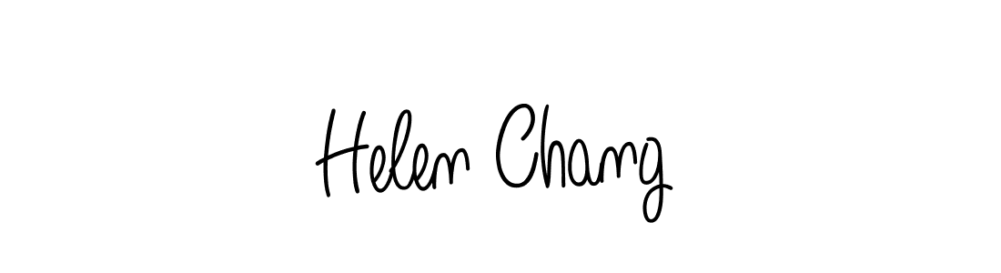 How to Draw Helen Chang signature style? Angelique-Rose-font-FFP is a latest design signature styles for name Helen Chang. Helen Chang signature style 5 images and pictures png