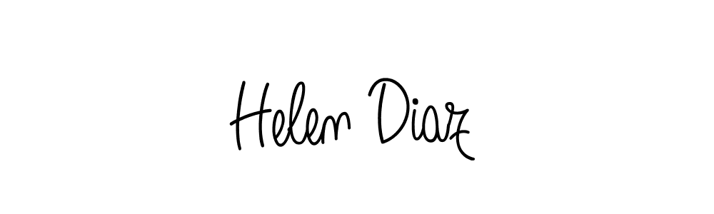 The best way (Angelique-Rose-font-FFP) to make a short signature is to pick only two or three words in your name. The name Helen Diaz include a total of six letters. For converting this name. Helen Diaz signature style 5 images and pictures png