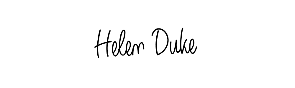 Use a signature maker to create a handwritten signature online. With this signature software, you can design (Angelique-Rose-font-FFP) your own signature for name Helen Duke. Helen Duke signature style 5 images and pictures png