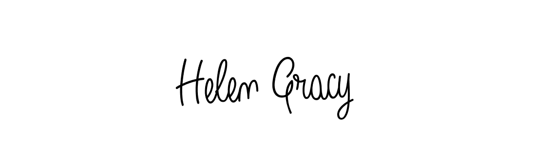 Helen Gracy stylish signature style. Best Handwritten Sign (Angelique-Rose-font-FFP) for my name. Handwritten Signature Collection Ideas for my name Helen Gracy. Helen Gracy signature style 5 images and pictures png