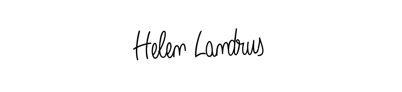 How to make Helen Landrus name signature. Use Angelique-Rose-font-FFP style for creating short signs online. This is the latest handwritten sign. Helen Landrus signature style 5 images and pictures png