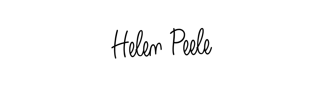 Use a signature maker to create a handwritten signature online. With this signature software, you can design (Angelique-Rose-font-FFP) your own signature for name Helen Peele. Helen Peele signature style 5 images and pictures png