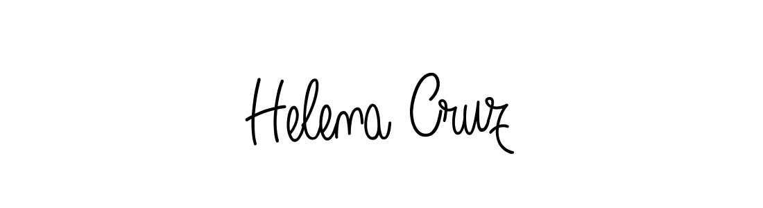 You should practise on your own different ways (Angelique-Rose-font-FFP) to write your name (Helena Cruz) in signature. don't let someone else do it for you. Helena Cruz signature style 5 images and pictures png