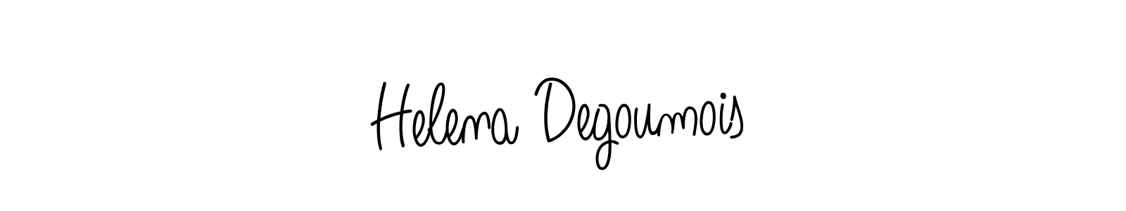 You should practise on your own different ways (Angelique-Rose-font-FFP) to write your name (Helena Degoumois) in signature. don't let someone else do it for you. Helena Degoumois signature style 5 images and pictures png