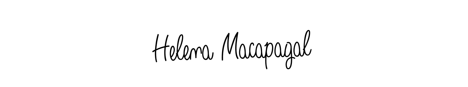 Make a beautiful signature design for name Helena Macapagal. With this signature (Angelique-Rose-font-FFP) style, you can create a handwritten signature for free. Helena Macapagal signature style 5 images and pictures png