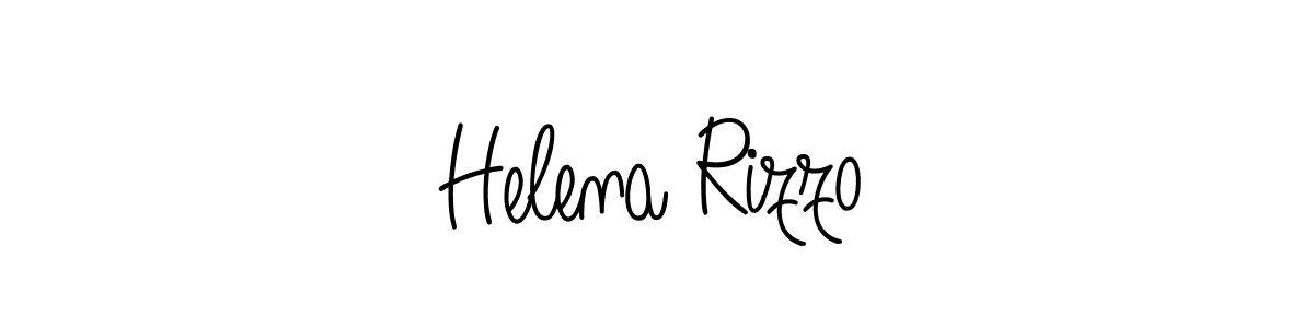 The best way (Angelique-Rose-font-FFP) to make a short signature is to pick only two or three words in your name. The name Helena Rizzo include a total of six letters. For converting this name. Helena Rizzo signature style 5 images and pictures png