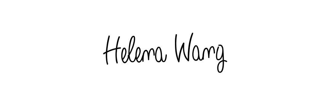 Design your own signature with our free online signature maker. With this signature software, you can create a handwritten (Angelique-Rose-font-FFP) signature for name Helena Wang. Helena Wang signature style 5 images and pictures png