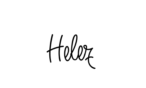 Use a signature maker to create a handwritten signature online. With this signature software, you can design (Angelique-Rose-font-FFP) your own signature for name Helez. Helez signature style 5 images and pictures png