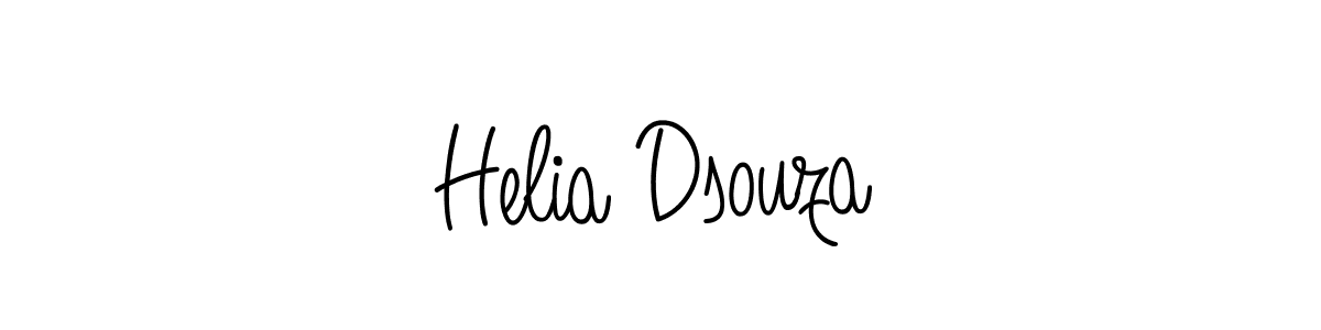 Make a beautiful signature design for name Helia Dsouza. With this signature (Angelique-Rose-font-FFP) style, you can create a handwritten signature for free. Helia Dsouza signature style 5 images and pictures png