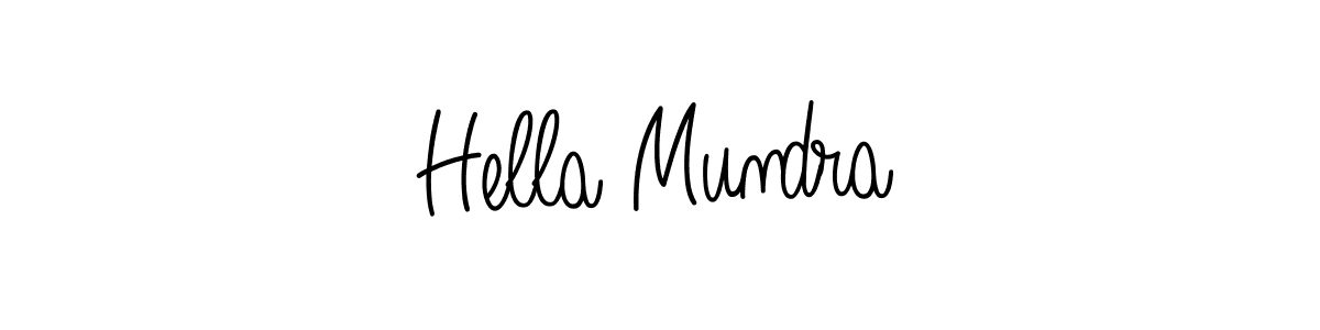 Make a beautiful signature design for name Hella Mundra. With this signature (Angelique-Rose-font-FFP) style, you can create a handwritten signature for free. Hella Mundra signature style 5 images and pictures png