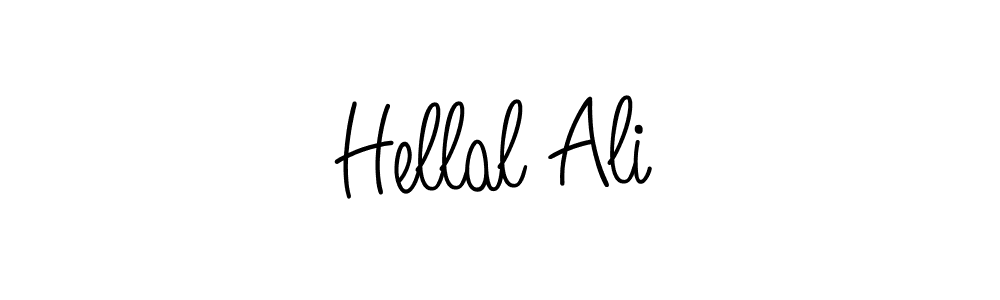 You should practise on your own different ways (Angelique-Rose-font-FFP) to write your name (Hellal Ali) in signature. don't let someone else do it for you. Hellal Ali signature style 5 images and pictures png